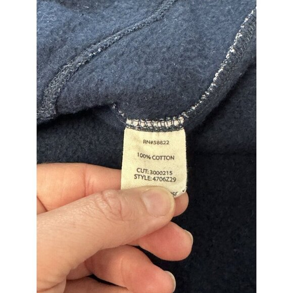 Max Studio Weekend Blue Cotton Jacket Asymmetrical Long Loungewear Sweatshirt M - Picture 7 of 11